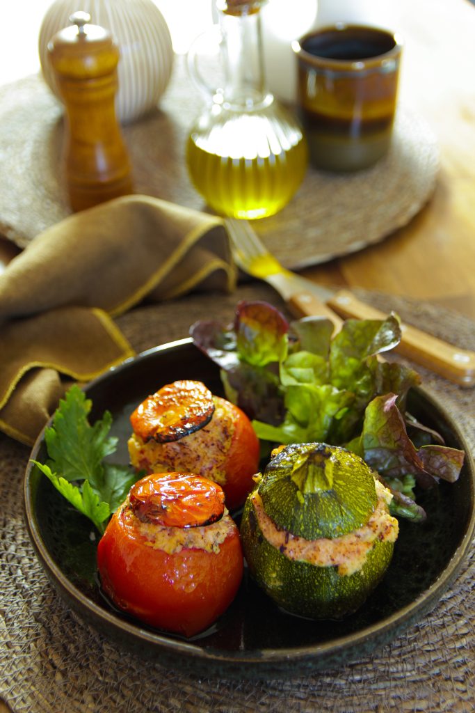 Home tomate et courgettes farçies